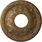 Ekena Millwork Leaf Ceiling Medallion (Fits Canopies up to 4 3/4"), 11 3/8"OD x 3 5/8"ID x 1 1/8"P, Rubbed Bronze CM11LFRZS - alternate 1